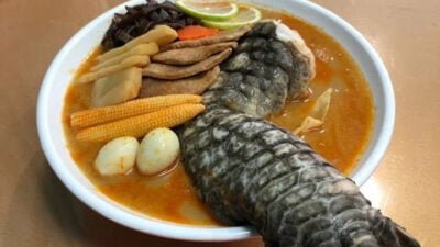 Viral! Restoran di Taiwan Hadirkan Menu Godzilla Ramen, Berani Mencobanya?