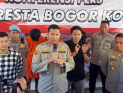 Pemotor Ugal-ugalan Bawa Senjata Tajam Dilumpuhkan Polisi di Bogor