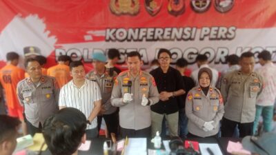 Satreskrim Polresta Bogor Kota Tangkap 11 Pelaku Tawuran