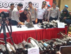 Tegas! Satlantas Polresta Bogor Kota Musnahkan Ribuan Knalpot Brong