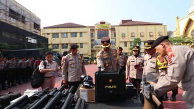 Operasi Mantap Brata Lodaya 2023-2024, Kapolresta Bogor Kota Laksanakan Pengecekan Sarpras