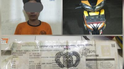 pencuri sepeda motor ditangkap