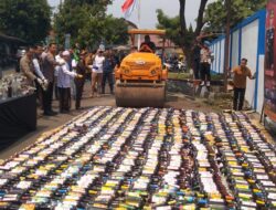 Polresta Bogor Kota Musnahkan Ribuan Minuman Keras dan Petasan Ilegal