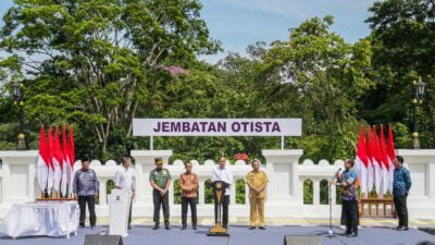 Presiden Joko Widodo Resmikan Jembatan Otista Bogor