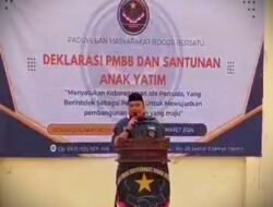 Gelar Deklarasi dan Santunan Anak Yatim, Mochamad Aldi Rachmat Definitif “Nahkodai” PMBB 2024-2029