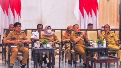 Secara “Daring” Pemkot Bogor Ikuti Rakor Pengendalian Inflasi Tahun 2024