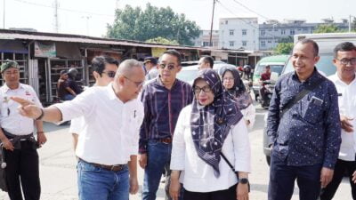 Progres Jalan Akses Pasar Jambu Dua Melalui Jalan Ahmad Yani Dicek Sekda Kota Bogor