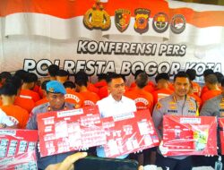Darurat Narkoba!!! 43 Tersangka Bandar dan Penggunanya Ditangkap Jajaran Polresta Bogor Kota
