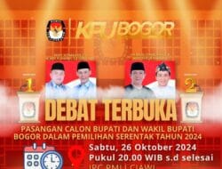 Saksikan!! KPU Kabupaten Bogor Gelar Debat Terbuka Paslon Cabup dan Cawabup Besok