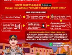 Keren!! Aplikasi “SiKasep” Polresta Bogor Kota, Lapor Kehilangan Jadi Mudah dan Gratis
