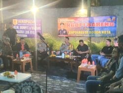 Ngopi Bareng Kapolresta di Pasar Tumpah Merdeka, Berlangsung dengan Hangat