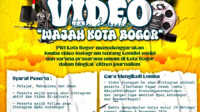 Buruan Ikutan! PWI Kota Bogor Gelar Lomba Video Instagram Bertema “Wajah Kota Bogor” ala Citizen Journalism