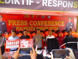 Kurang dari Satu Bulan, Polresta Bogor Kota Tangkap 18 Orang Pelaku Penyalahgunaan Narkoba