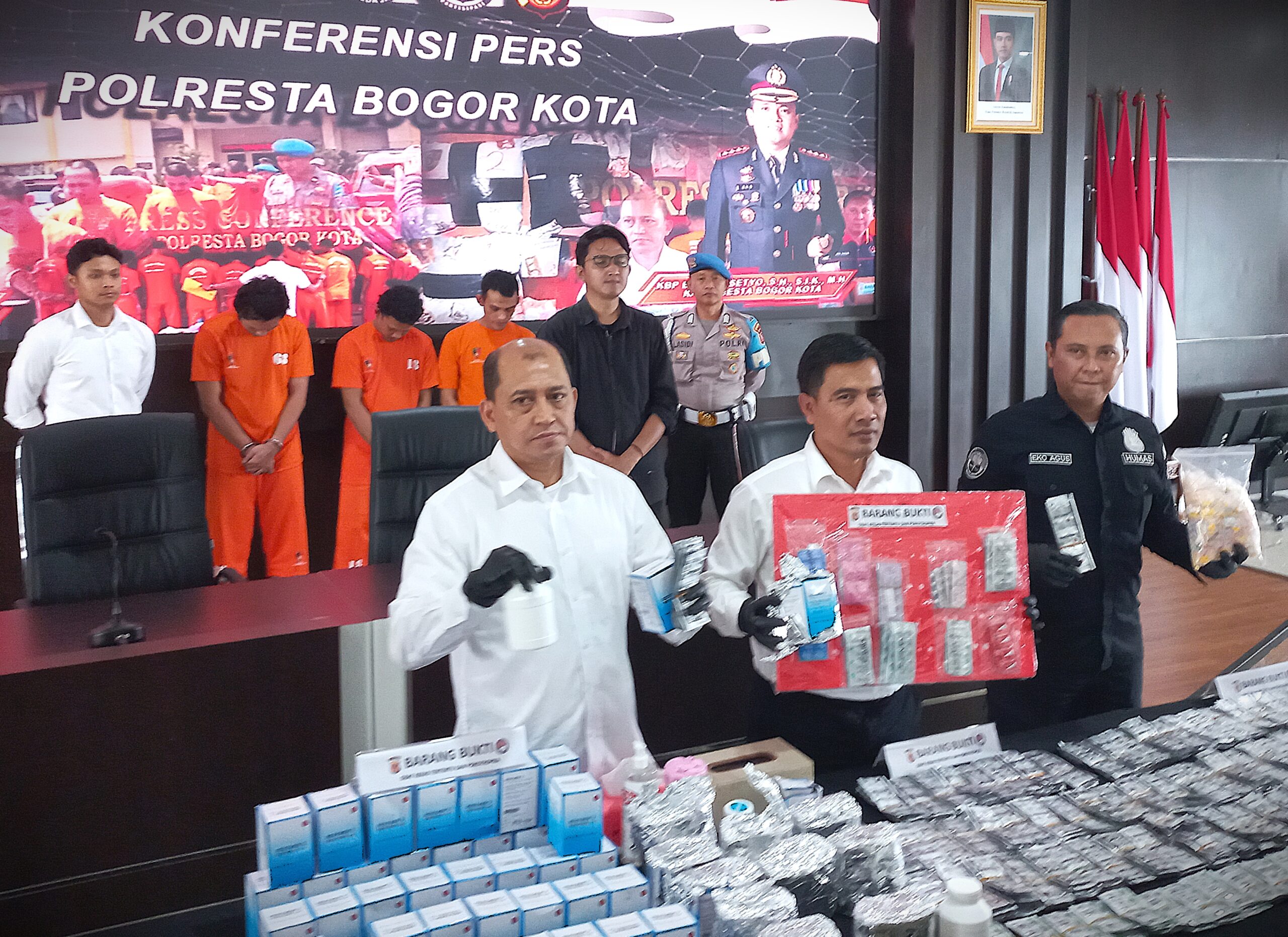 Dalam 1 Bulan, Jajaran Polresta Bogor Kota Ungkap 23 Kasus Narkoba dengan 27 Tersangka 1 narkoba