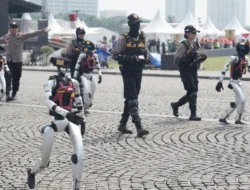 Polri Tampilkan 25 Robot Canggih di HUT Ke-79 Bhayangkara di Monas