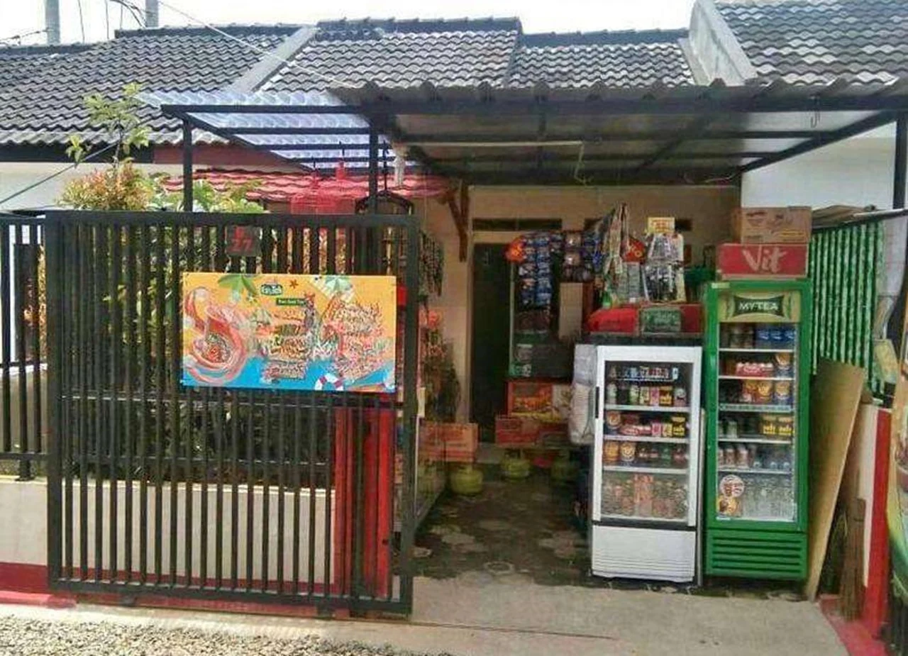rumah sekaligus warung