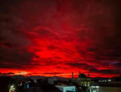 Fenomena Langit Memerah di Bandung Raya Viral di Media Sosial