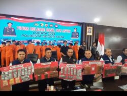 Operasi Antik Lodaya 2025, Satresnarkoba Polresta Bogor Kota Ungkap 20 Kasus dan Tangkap 23 Tersangka