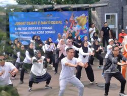 Imigrasi dan PWI Kota Bogor Kolaborasi dalam Jumat Sehat dan Bakti Sosial