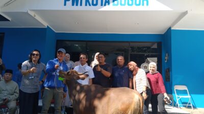 PWI Kota Bogor Perdana Sembelih Satu Ekor Sapi, Kang JM: Idul Adha jadi Simbol Kolaborasi