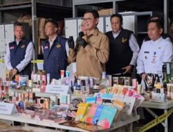 BPOM Gerebek Gudang Kosmetik Ilegal di Tangerang, 2 Juta Produk Disita