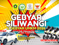 Gebyar Siliwangi & Gebyar UMKM 2026 Berhadiah Mobil Listrik Digelar di Cibinong City Mall, 43 UMKM Bogor Berpeluang Masuk 70 Gerai Siliwangi