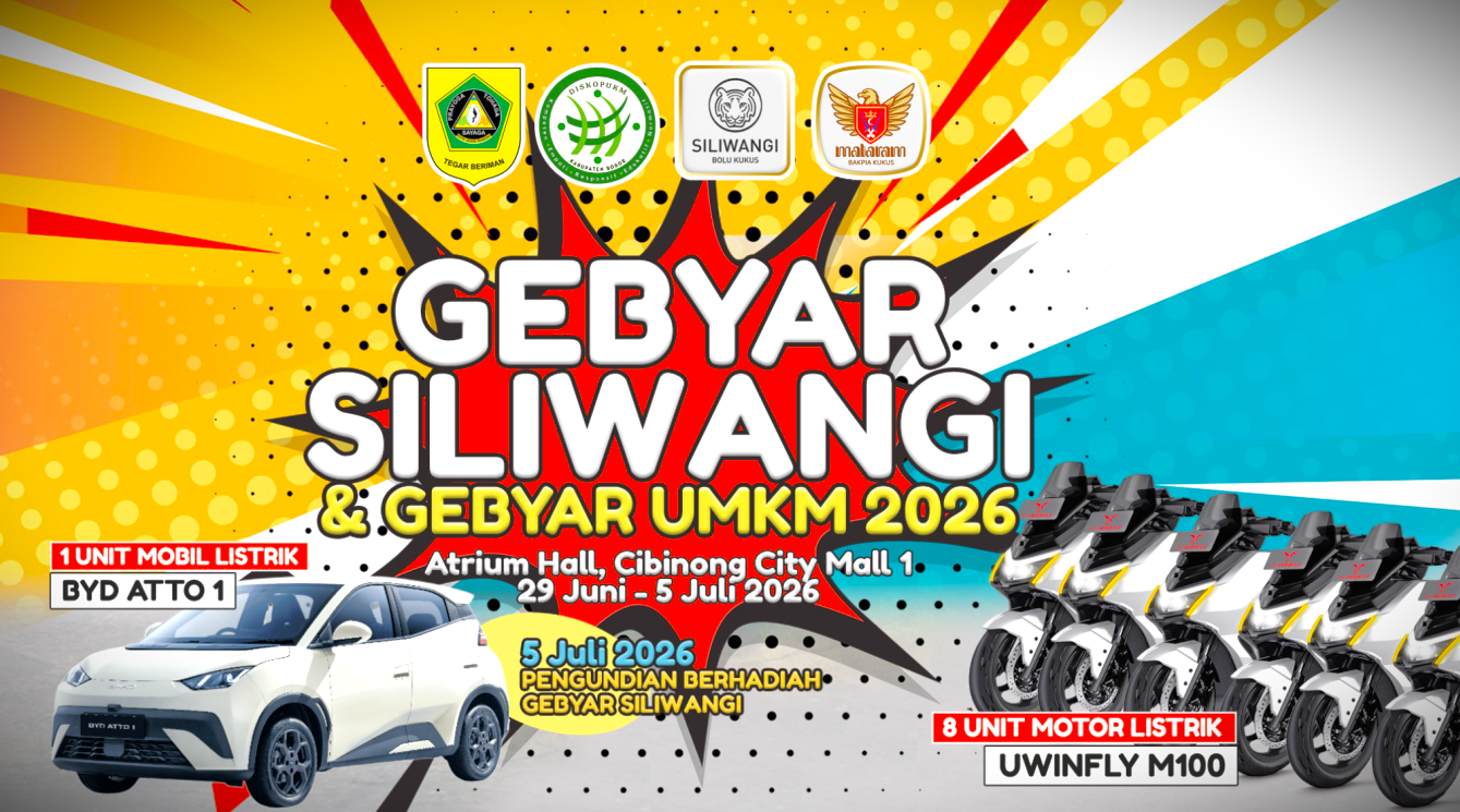 Gebyar Siliwangi & Gebyar UMKM 2026 Berhadiah Mobil Listrik Digelar di Cibinong City Mall, 43 UMKM Bogor Berpeluang Masuk 70 Gerai Siliwangi 1 Gebyar Siliwangi & Gebyar UMKM 2026