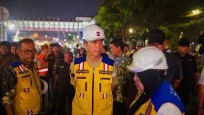 Wali Kota Bogor Tinjau Hari Pertama Pembongkaran JPO Paledang Dekat Stasiun