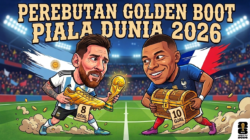 Messi Butuh Hattrick di Final untuk Gagalkan Mbappe Raih Golden Boot