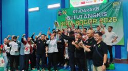 Berlangsung Kompetitif, Kejurkot Bulu Tangkis PBSI Kota Bogor 2026 Resmi Ditutup