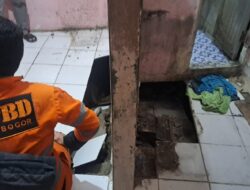 Tanah Amblas di Bondongan, Rumah Kontrakan Warga Rusak Akibat Tanah Labil