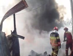 Lapak Ronsongkan di Bogor Terbakar Akibat Korsleting Listrik