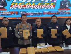 Polresta Bogor Gagalkan Penyelundupan 18 Kg Ganja