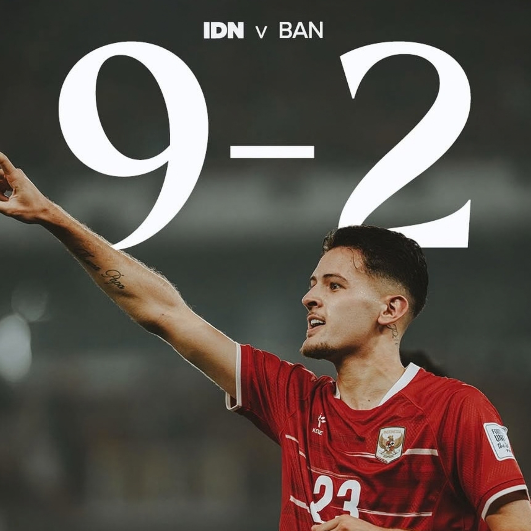 9 gol Timnas Indonesia saat mengalahkan Bangladesh ternyata bukan rekor