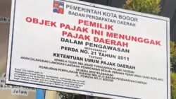 Tunggakan PBB Rp11,7 Miliar, Bapenda Bogor Pasang Plang di Terminal Baranangsiang