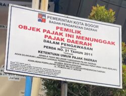 Tunggakan PBB Rp11,7 Miliar, Bapenda Bogor Pasang Plang di Terminal Baranangsiang