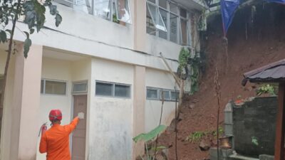 Longsor 12 Meter Terjadi di Samping Kantor Kecamatan Bogor Barat, BPBD Khawatir Susulan
