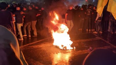 Demo PMII di Istana Bogor Berlanjut hingga Malam, Massa Tuntut Evaluasi 2 Tahun Asta Cita