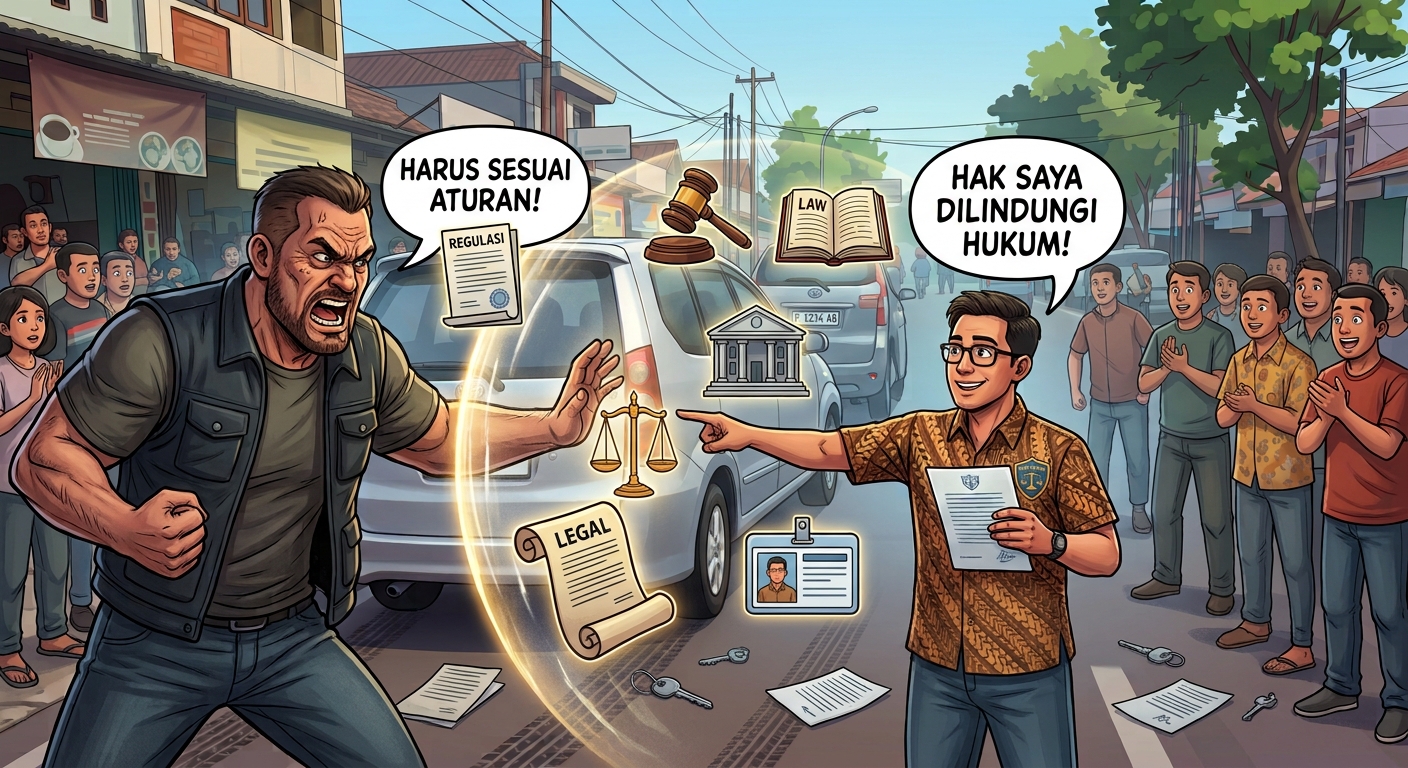 Debt Collector Tak Bisa Bertindak Semena-mena, Ini 7 Hak Debitur 1 Debt collector dan debitur saat membahas penagihan cicilan kendaraan sesuai aturan hukum