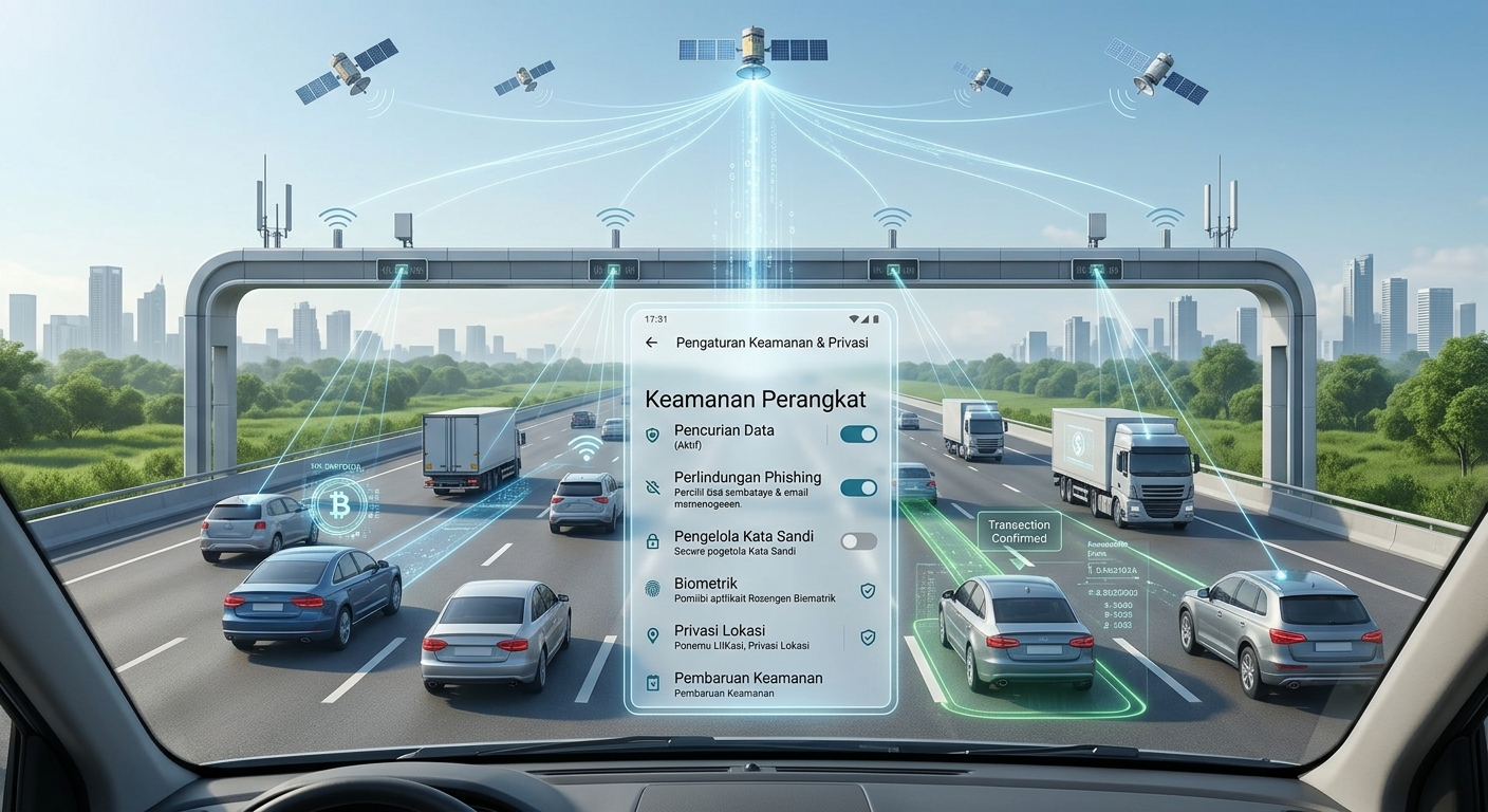 Tol Tanpa Berhenti? Ini Cara Kerja MLFF dan Syarat Penggunaannya 1 sistem pembayaran tol tanpa henti MLFF menggunakan teknologi navigasi satelit untuk mendukung transaksi digital di jalan tol.