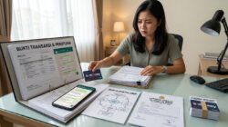 Korban penipuan online yang menyiapkan bukti transaksi dan melaporkan dugaan kejahatan siber melalui kanal resmi.